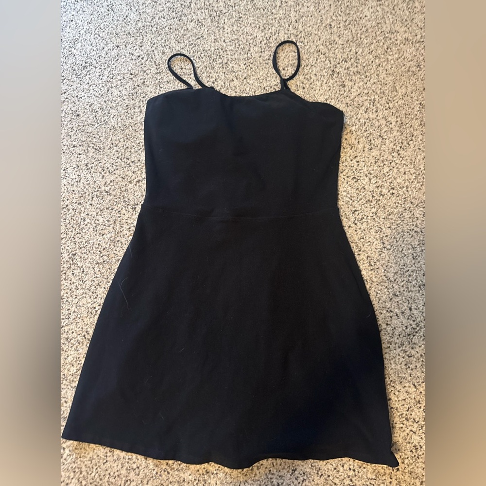 ALO Black Alosoft Courtside Tennis Dress